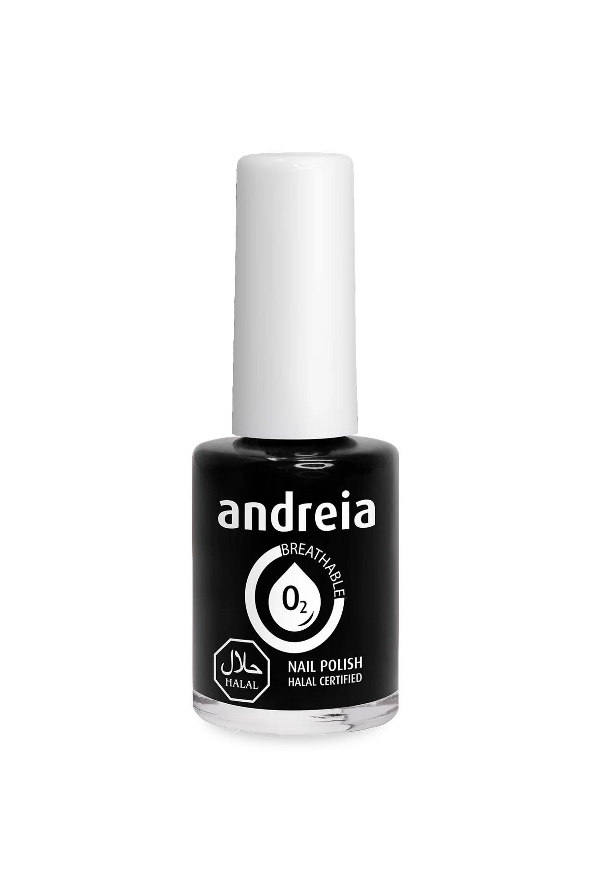 Halal Breathable Nail Polish B21 Noir - 10,5ml - Andreia Professional