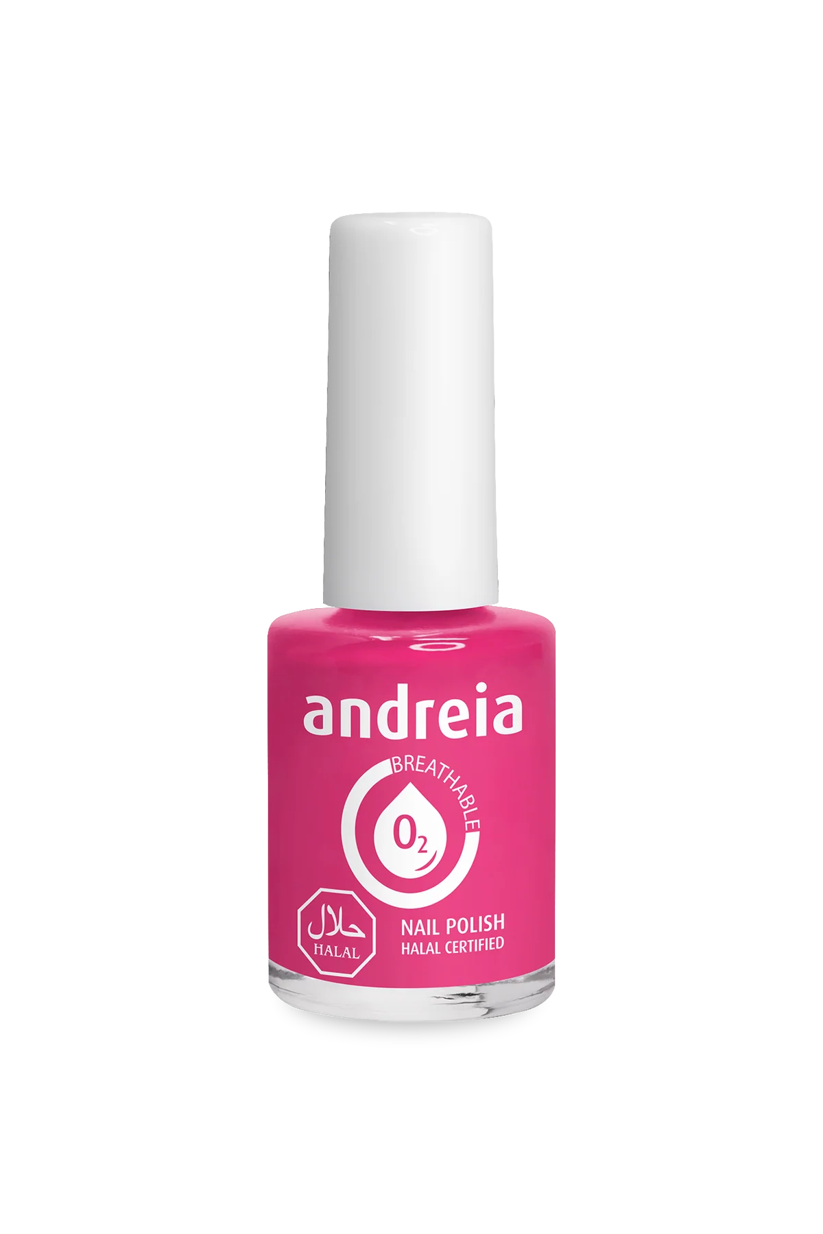 Halal Breathable Nail Polish B8 Rose Barbie - 10,5ml - Andreia Professional