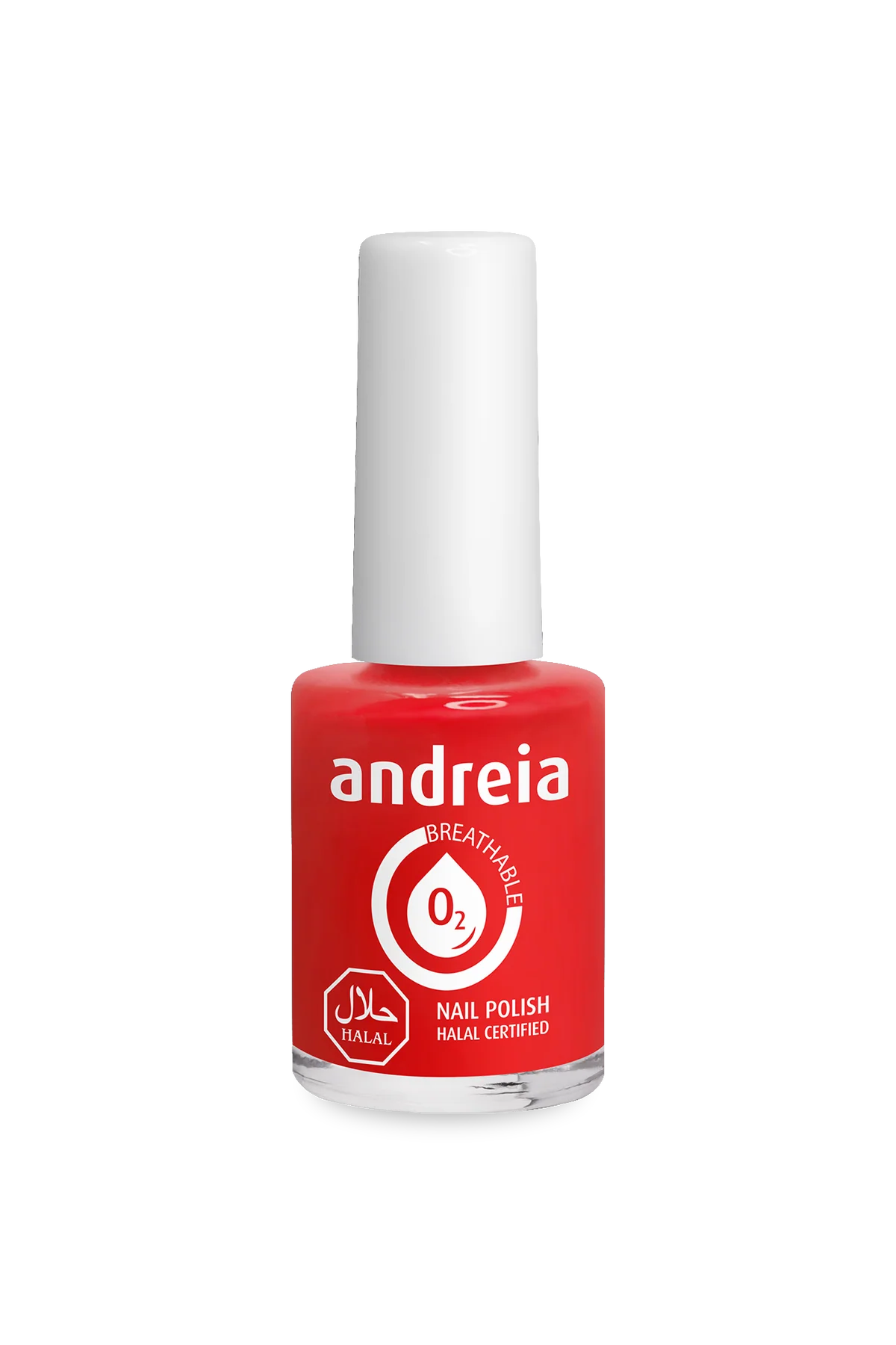 Halal Breathable Nail Polish B15 Rouge-orange - 10,5ml - Andreia Professional
