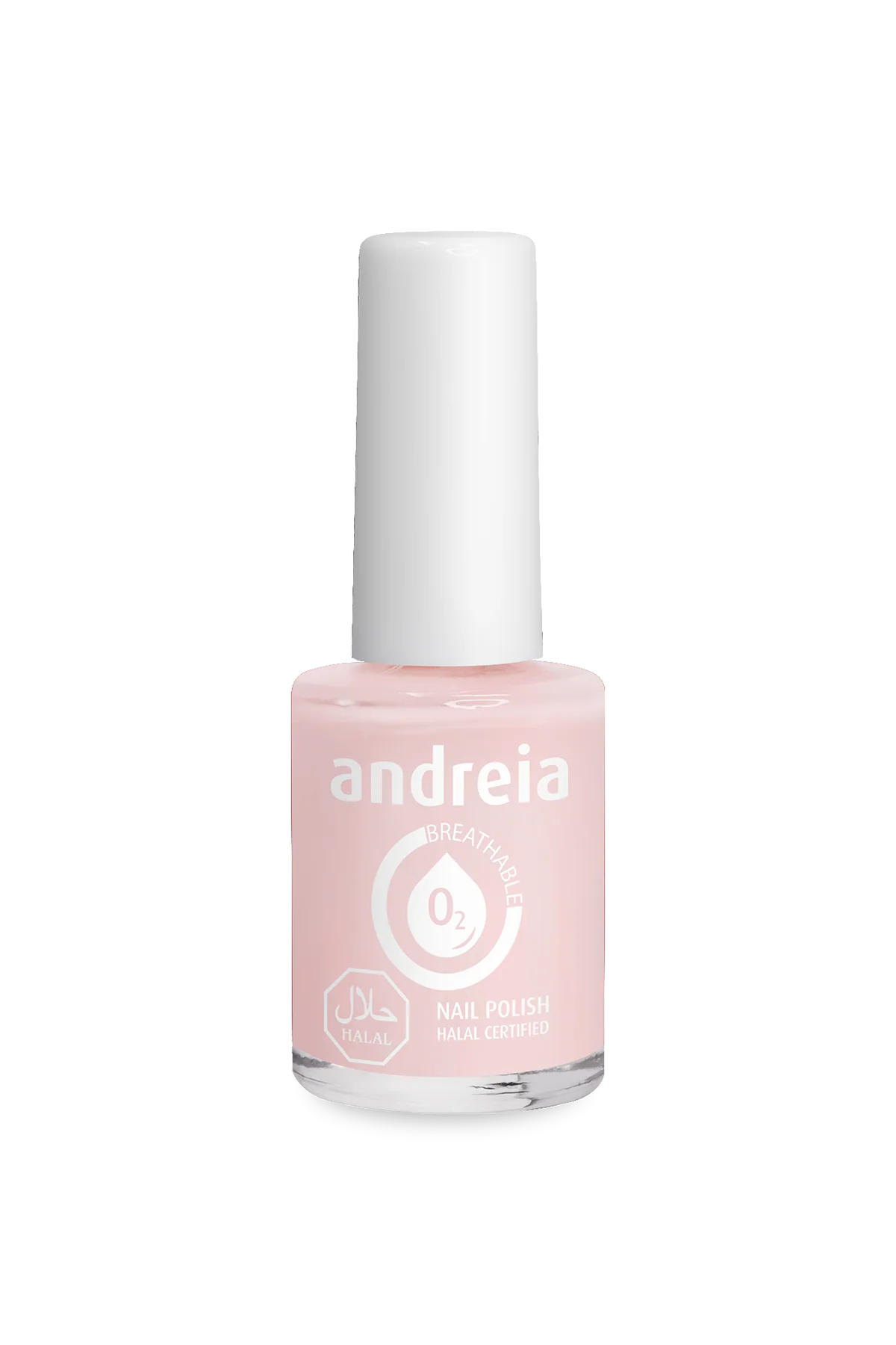 Halal Breathable Nail Polish B19 Rose clair - 10,5ml - Andreia Professional
