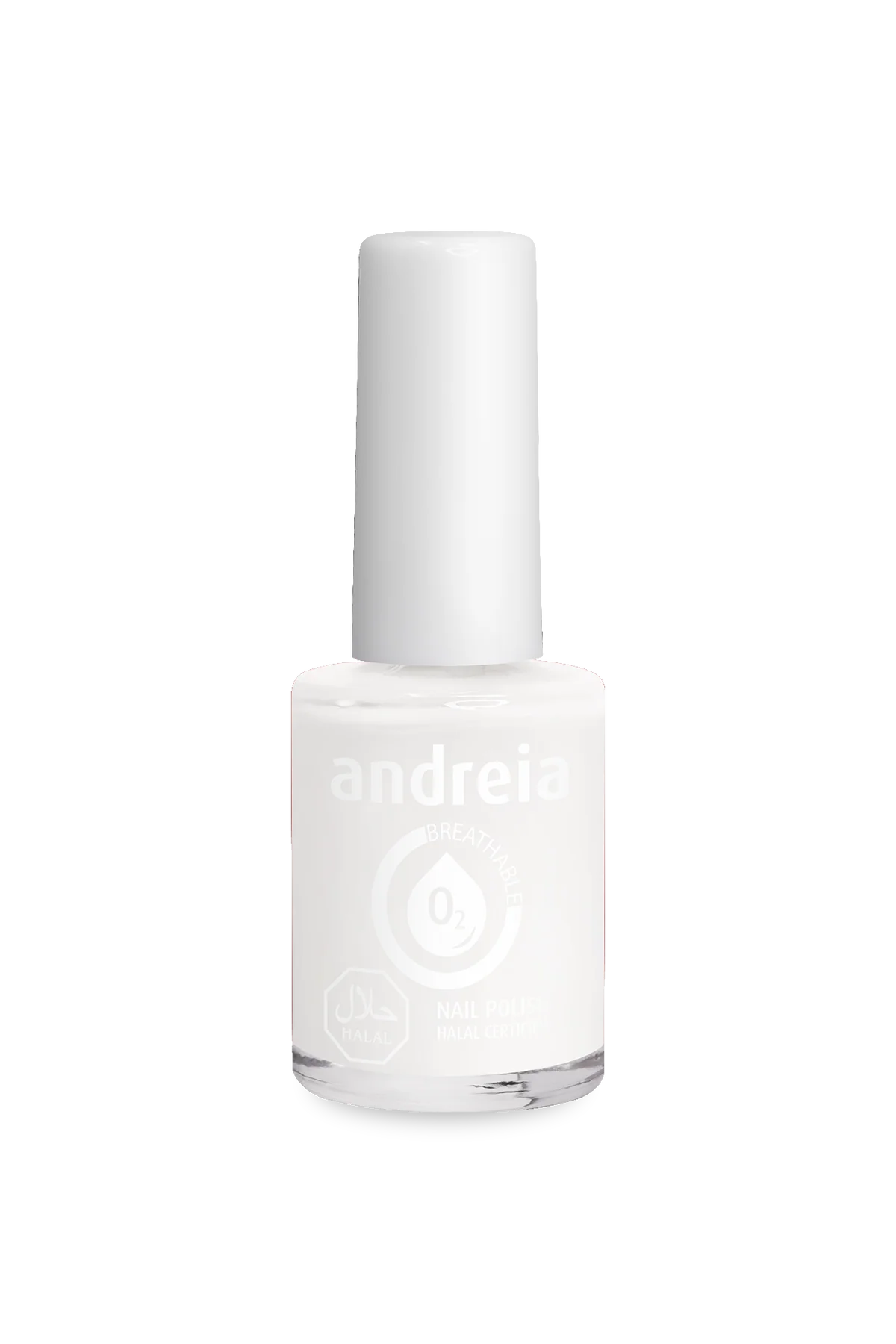 Halal Breathable Nail Polish B20 Blanc Perle - 10,5ml - Andreia Professional