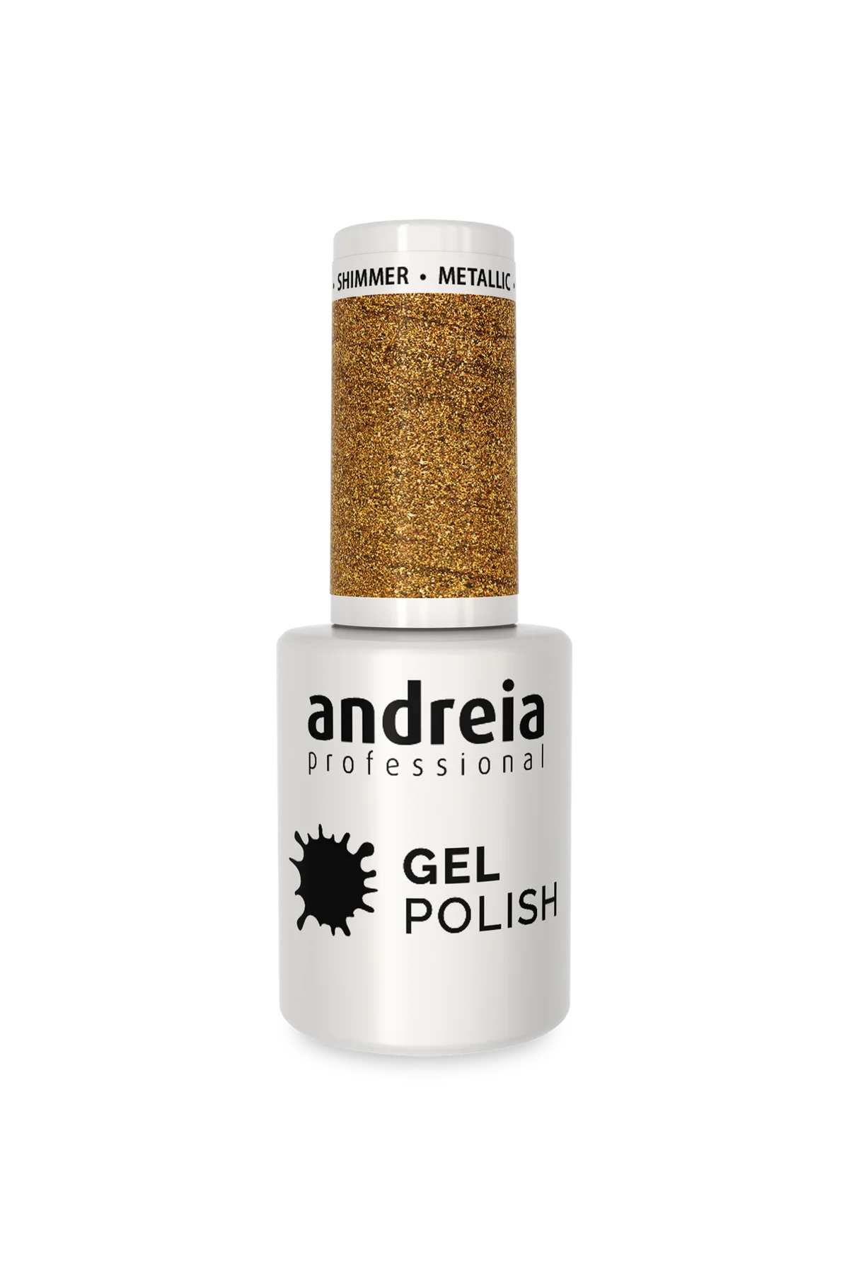 Gel Semipermanente para Unhas 281 Glitter Dourado - 10,5ml - Andreia Professional