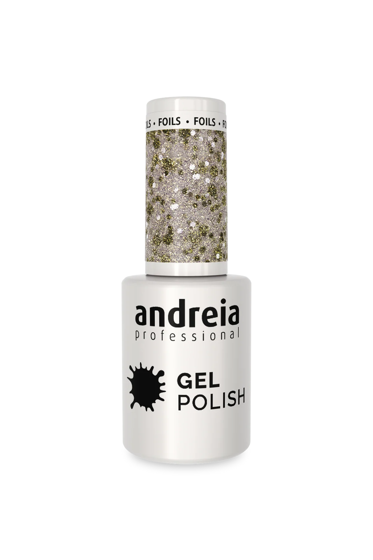 Gel Semipermanente 254 Glitter Prata - 10,5ml - Andreia Professional