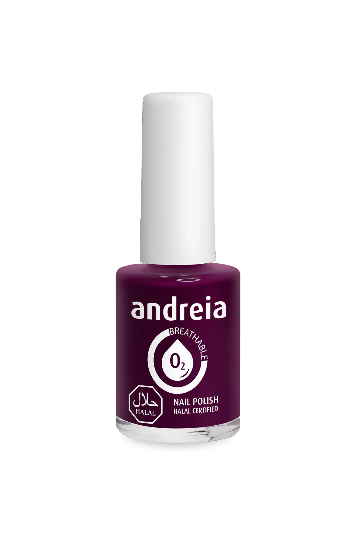 Halal Breathable Nail Polish B7 Violet foncé - 10,5ml - Andreia Professional