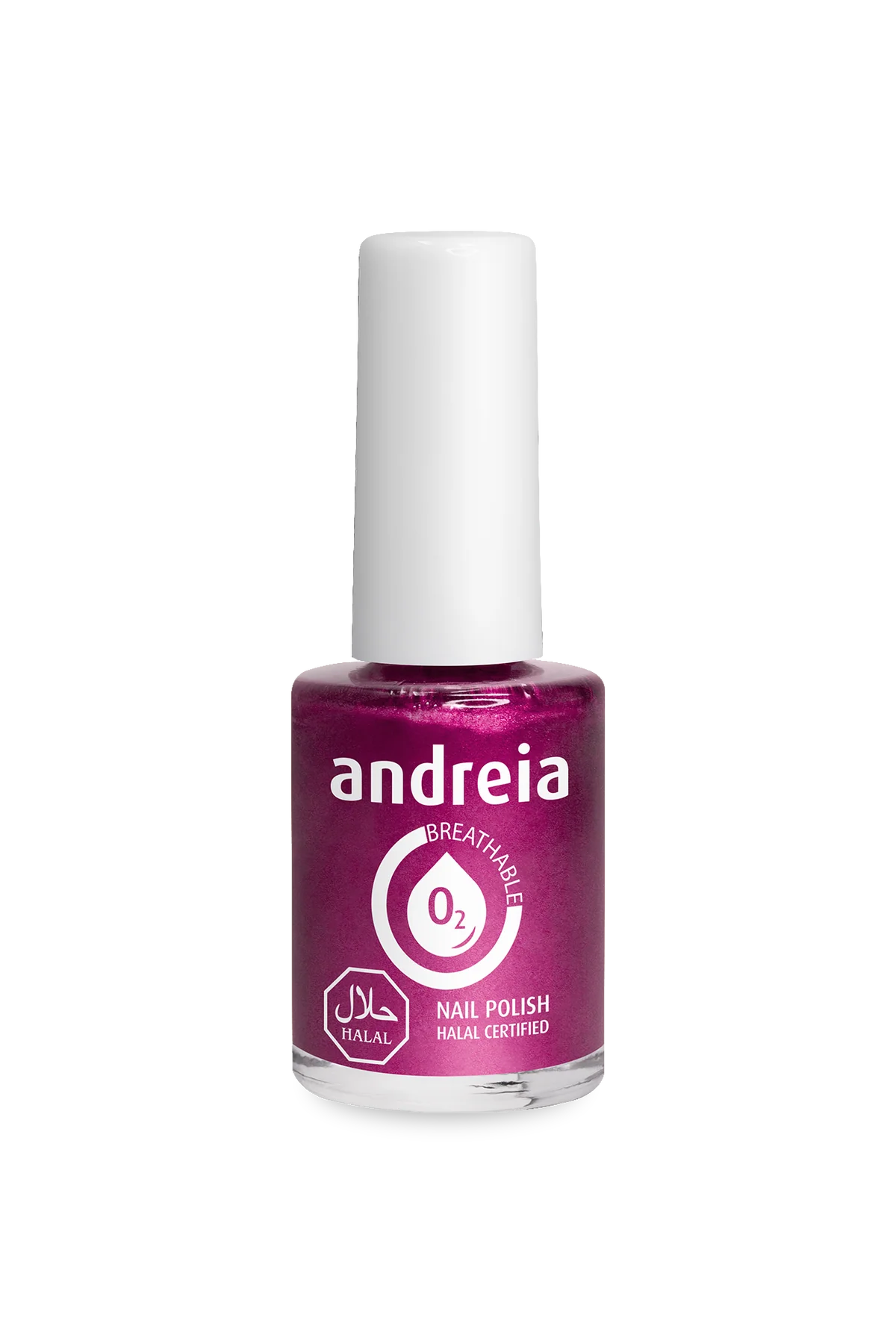 Halal Breathable Nail Polish B11 Rose métallisét - 10,5ml - Andreia Professional