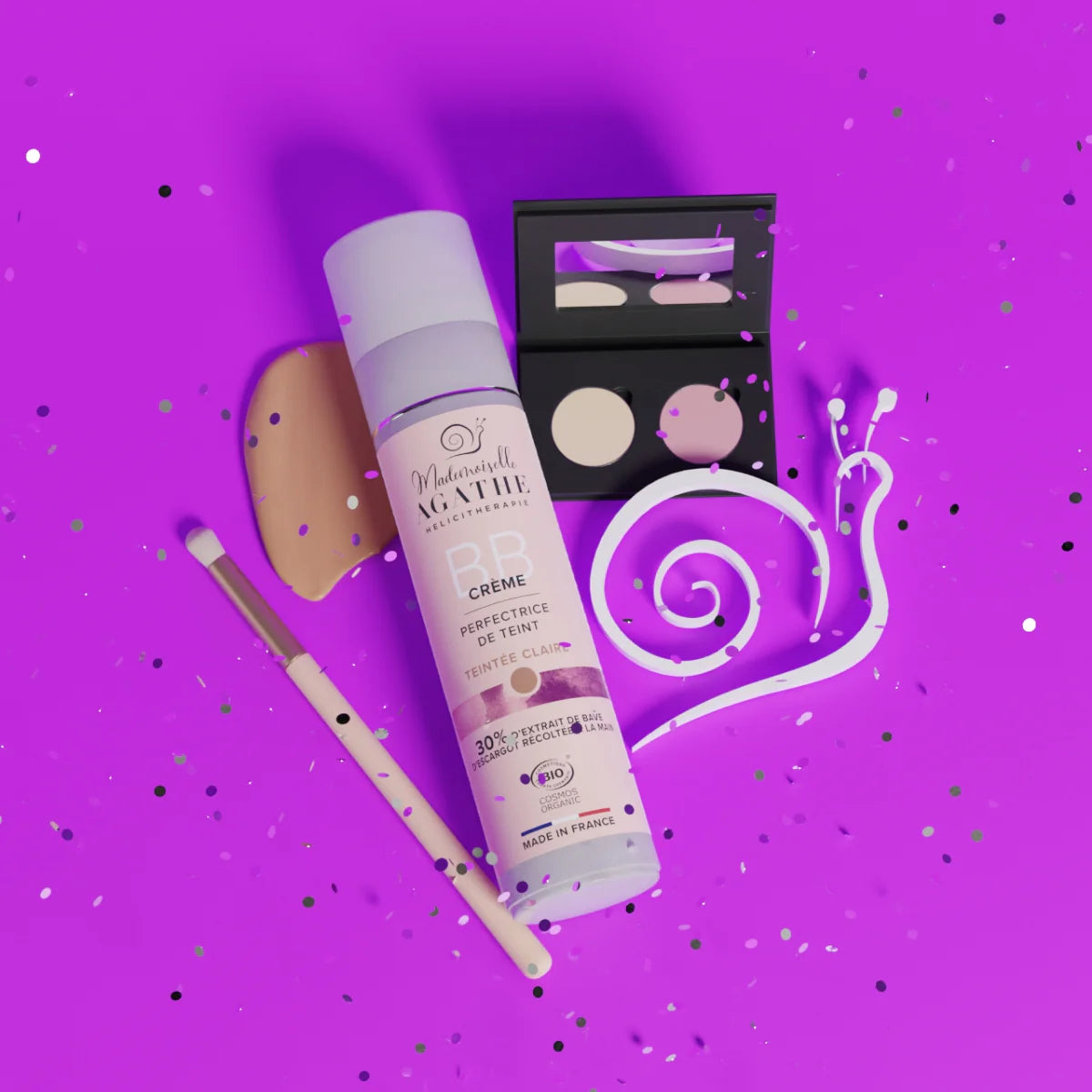 BB Cream Orgânico Certificado - Cor Clara - Aperfeiçoador de Tez | Mademoiselle Agathe