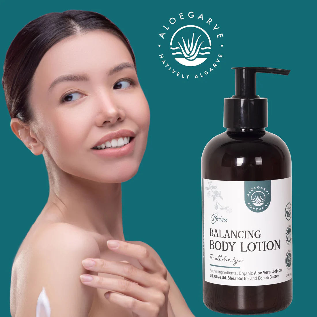 Loção Corporal Equilibrante Aloe Vera 'Brisa' 300 ml - Aloegarve