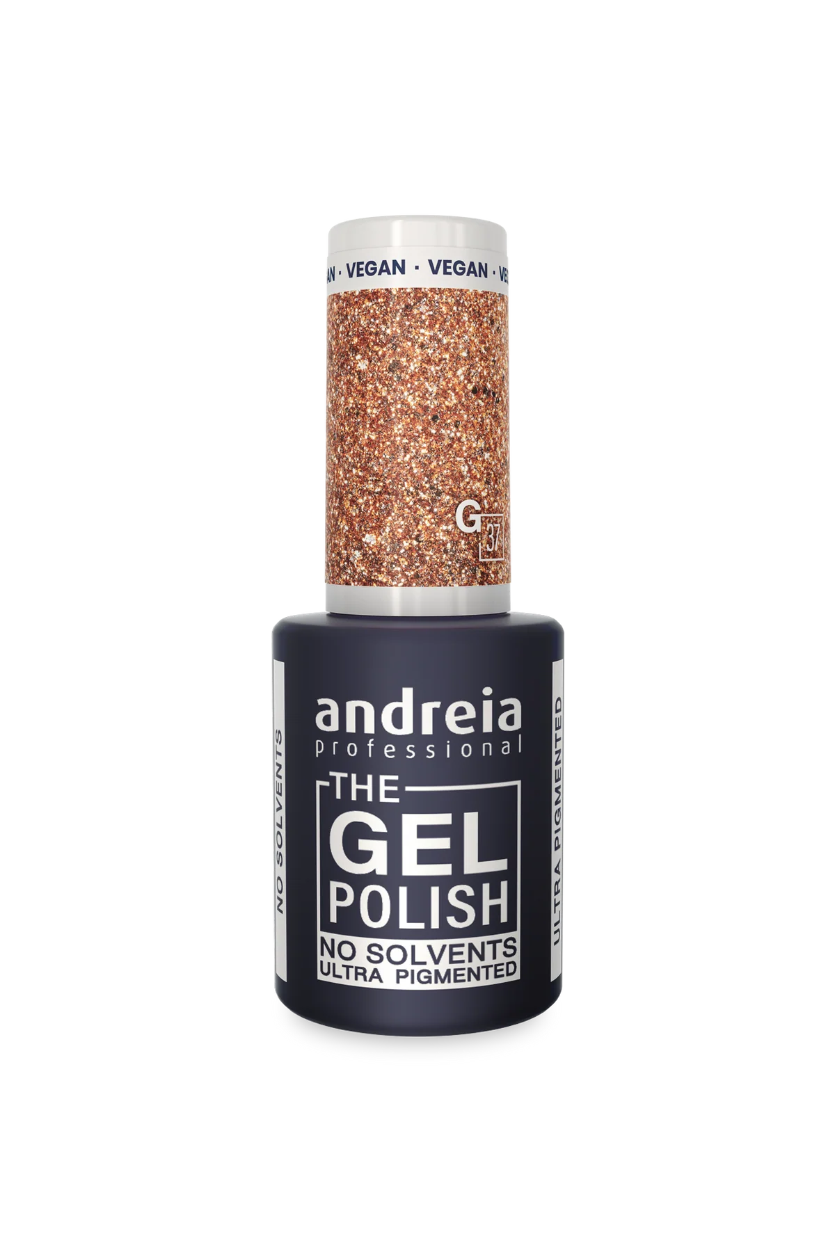 The Gel Polish - Solvent Free Gel G37 Glitter Doré - 10,5ml - Andreia Professional