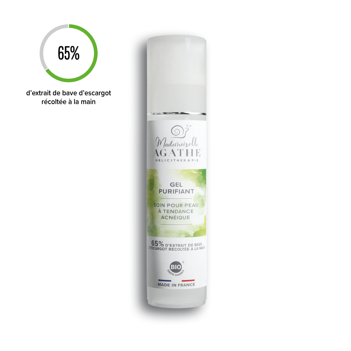 Gel Anti-Boutons - Soin Purifiant à la Bave d'Escargot | Mademoiselle Agathe