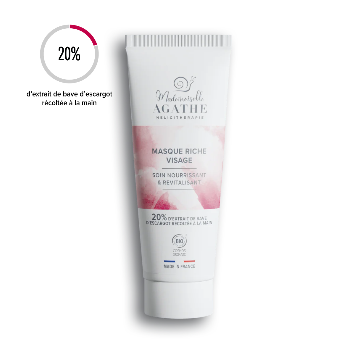 Máscara Rica Orgânica Certificada - Nutre e Revitaliza | Mademoiselle Agathe