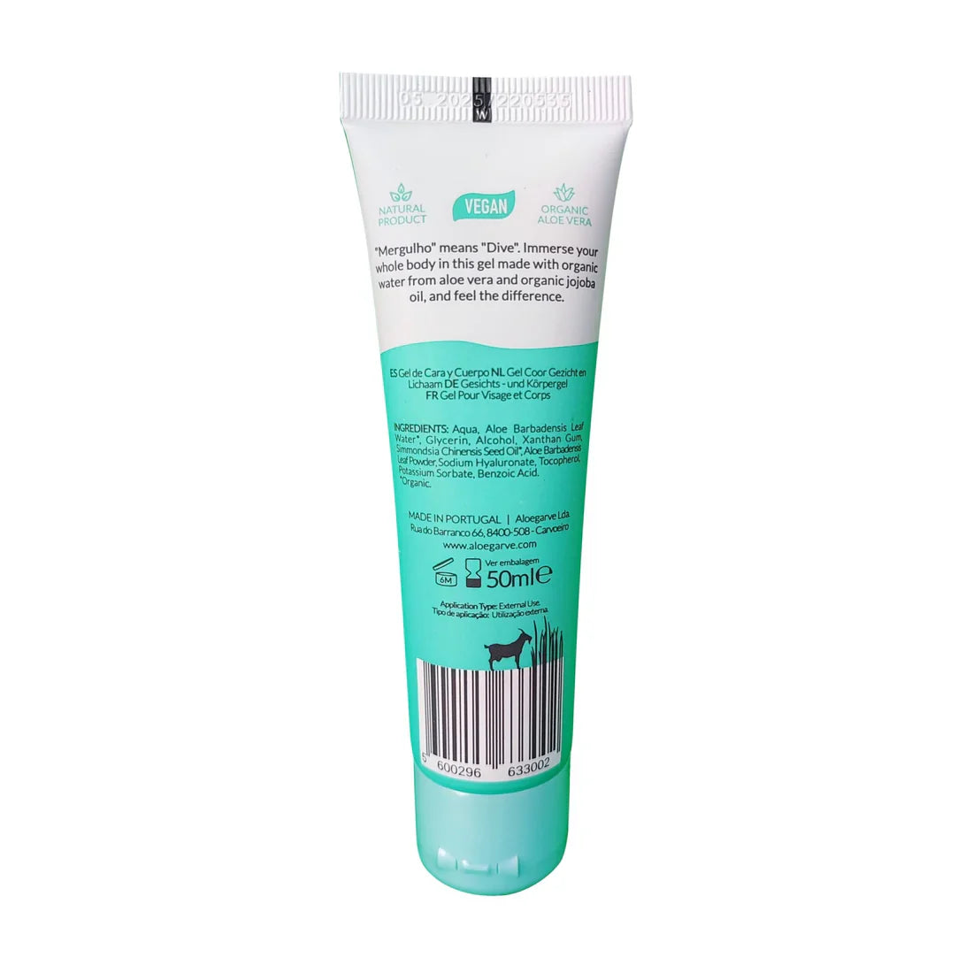 Aloe Vera "Mergulho" Gel Ultra Concentrado de Aloe Vera 50 ml - Aloegarve