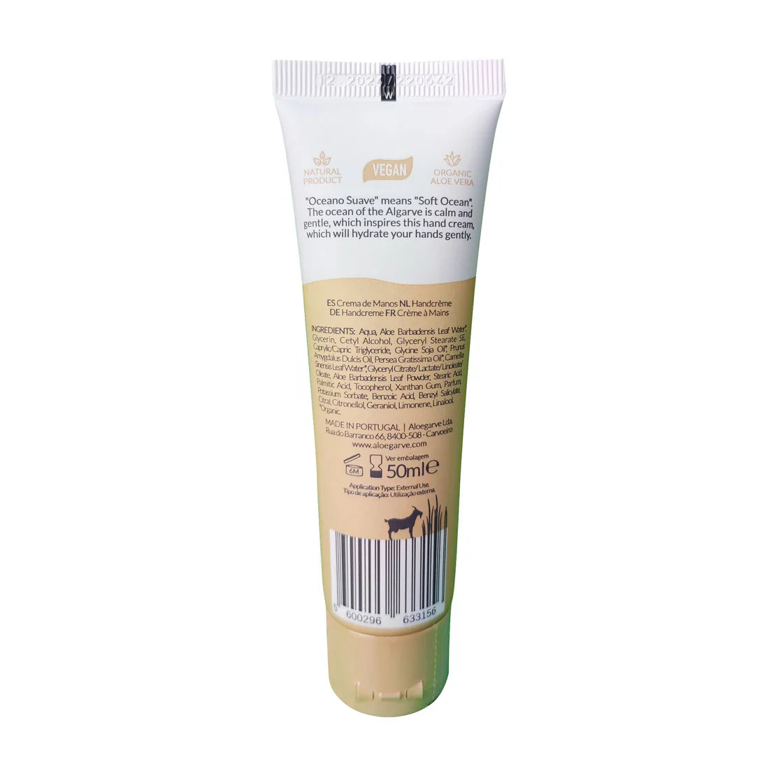 Creme para as Mãos Ultra Hidratante "Oceano Suave" de Aloe Vera 50 ml - Aloegarve