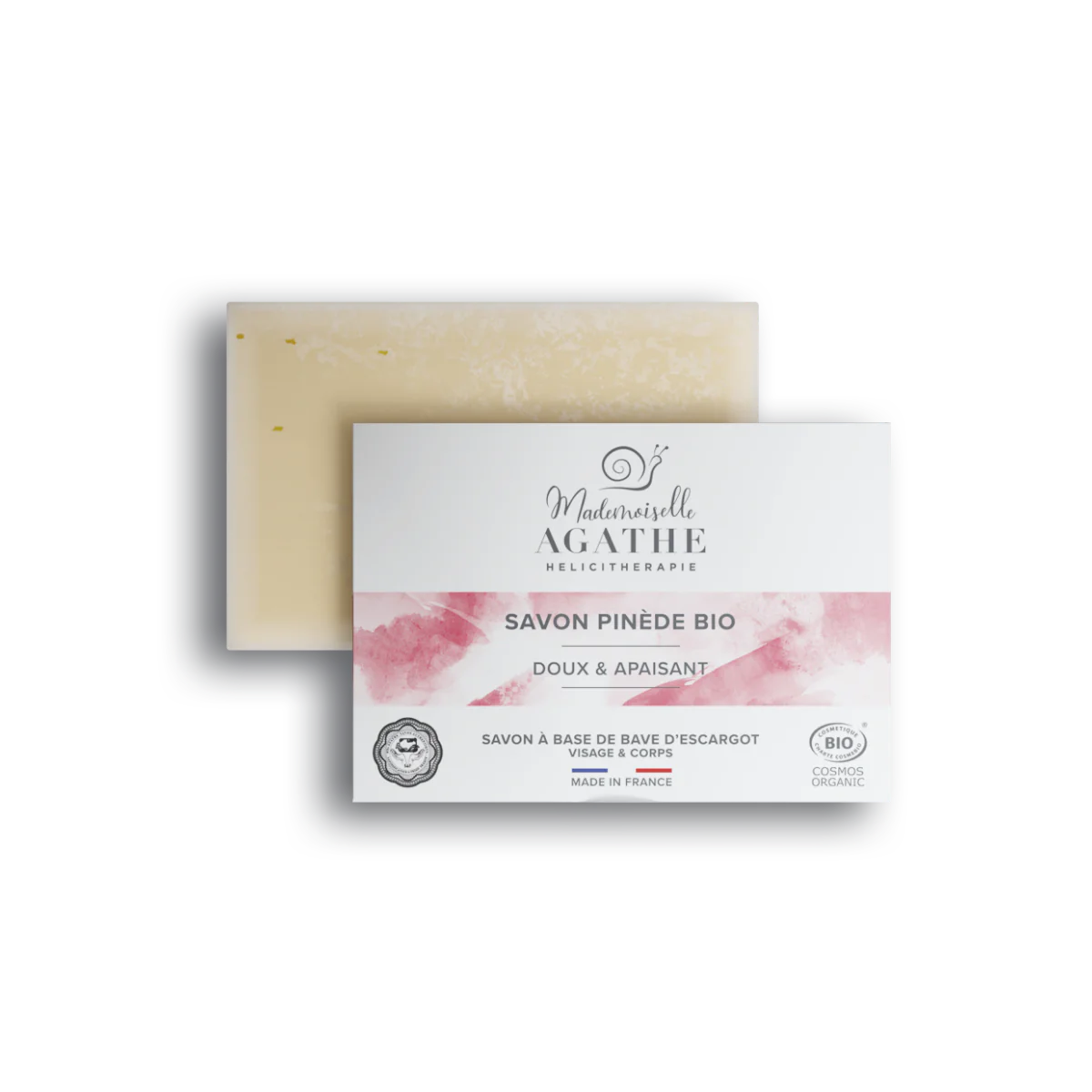 Sabonete Orgânico de Madeira de Pinho - Suave e Calmante | Mademoiselle Agathe