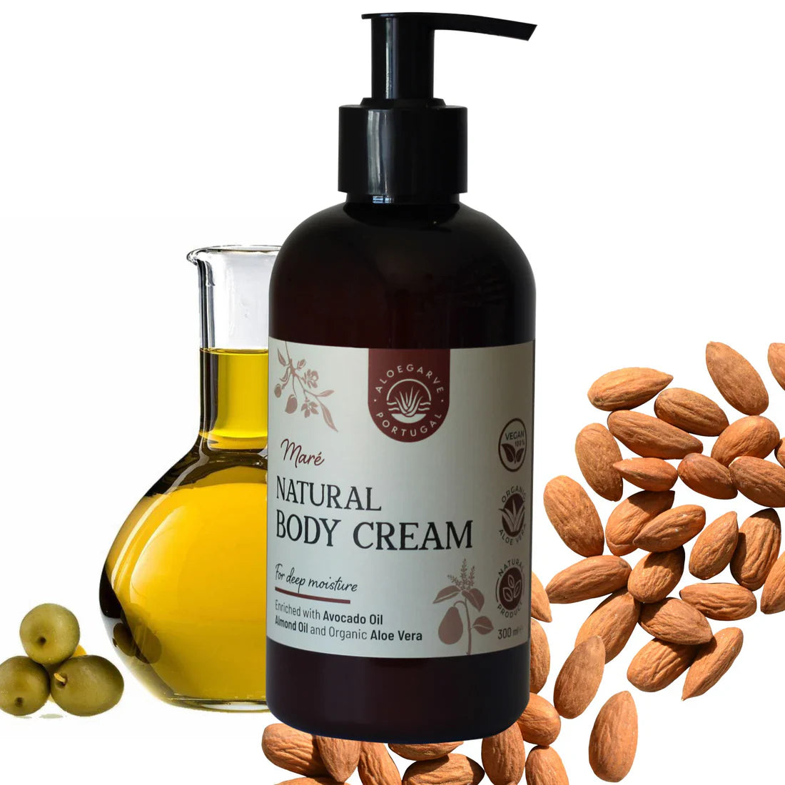 Creme Corporal Cutâneo Aloe Vera "Maré" 300 ml - Aloegarve