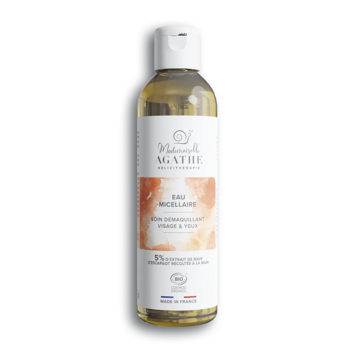 Água Micelar Orgânica Certificada - Removedor de Maquiagem para Rosto e Olhos | Mademoiselle Agathe
