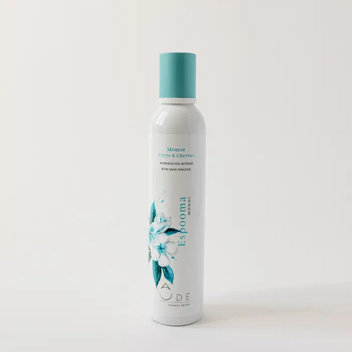 Mousse para corpo e cabelo com fragrância de monoi 350ml - ÔDE Cosmetics