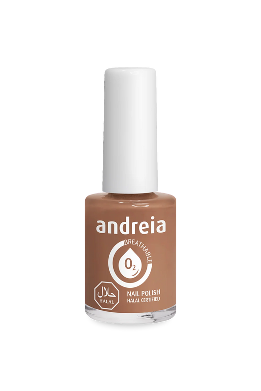 Halal Breathable Nail Polish B18 Marron Nude - 10,5ml - Andreia Professional