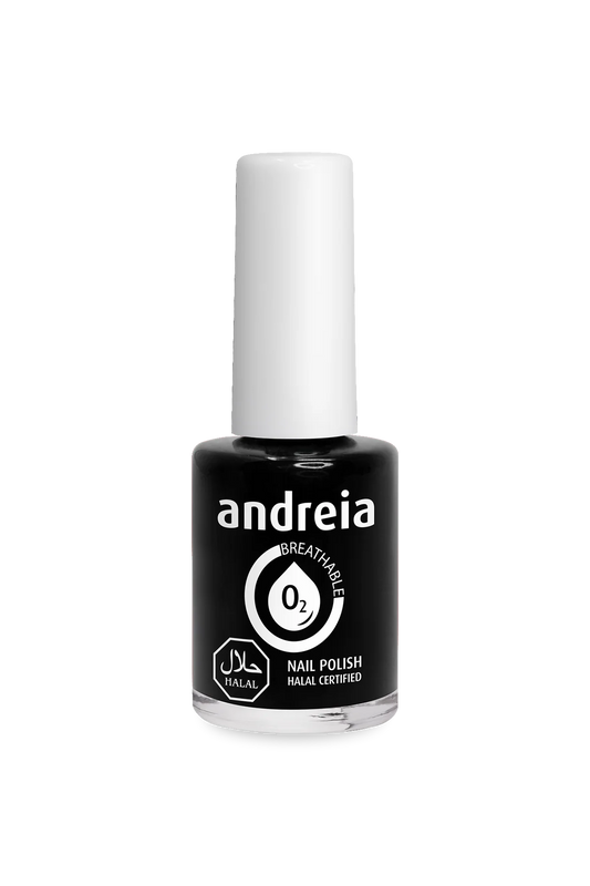 Halal Breathable Nail Polish B21 Noir - 10,5ml - Andreia Professional
