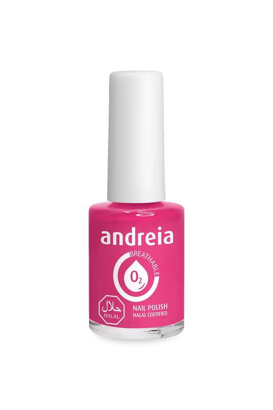 Halal Breathable Nail Polish B8 Rose Barbie - 10,5ml - Andreia Professional