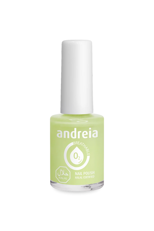 Halal Breathable Nail Polish B4 Vert Pastel - 10,5ml - Andreia Professional