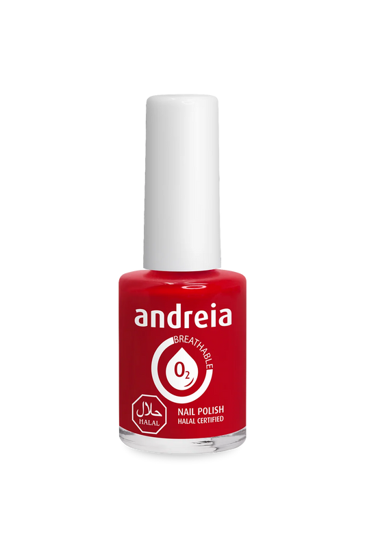 Halal Breathable Nail Polish B6 Rouge - 10,5ml - Andreia Professional