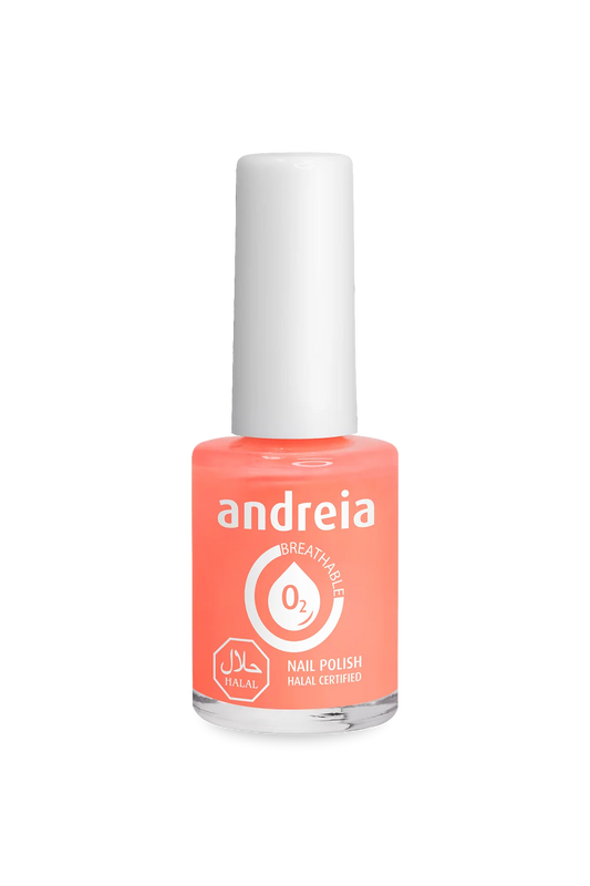 Halal Breathable Nail Polish B5 Corail- 10,5ml - Andreia Professional