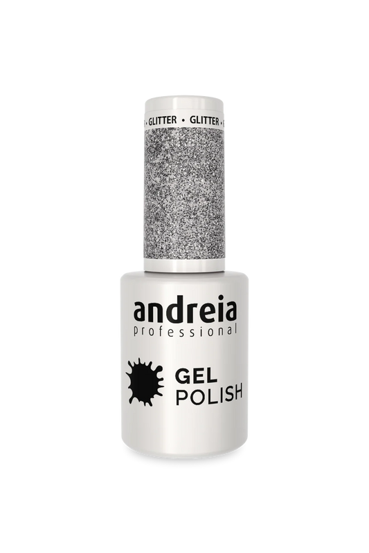 Gel Semipermanente 277 Glitter Prata - 10,5ml - Andreia Professional