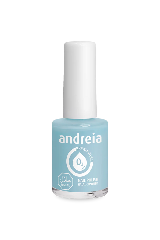 Halal Breathable Nail Polish B3 Bleu Bébé - 10,5ml - Andreia Professional