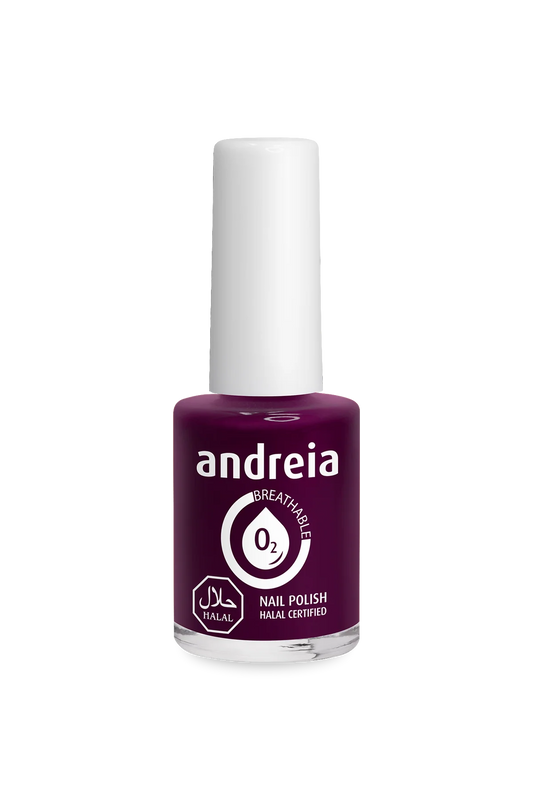 Halal Breathable Nail Polish B7 Violet foncé - 10,5ml - Andreia Professional