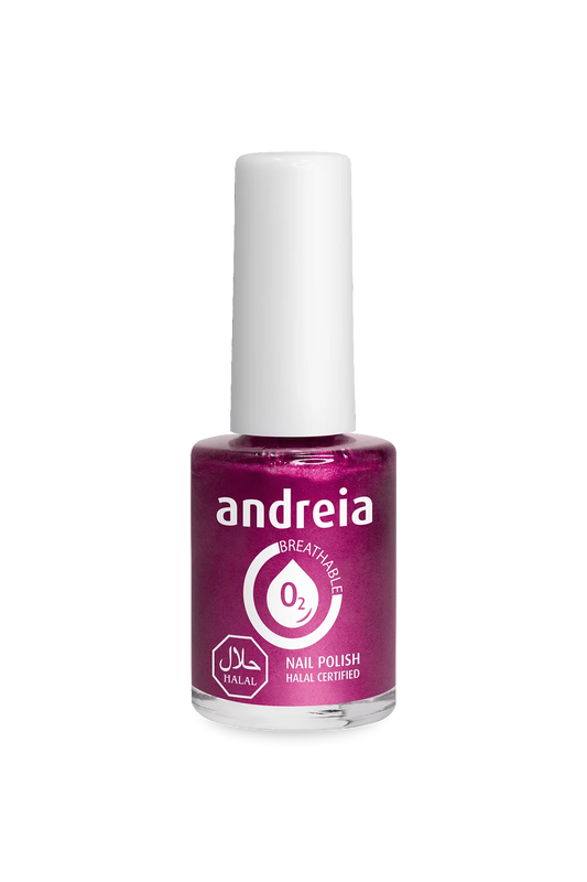Halal Breathable Nail Polish B11 Rose métallisét - 10,5ml - Andreia Professional