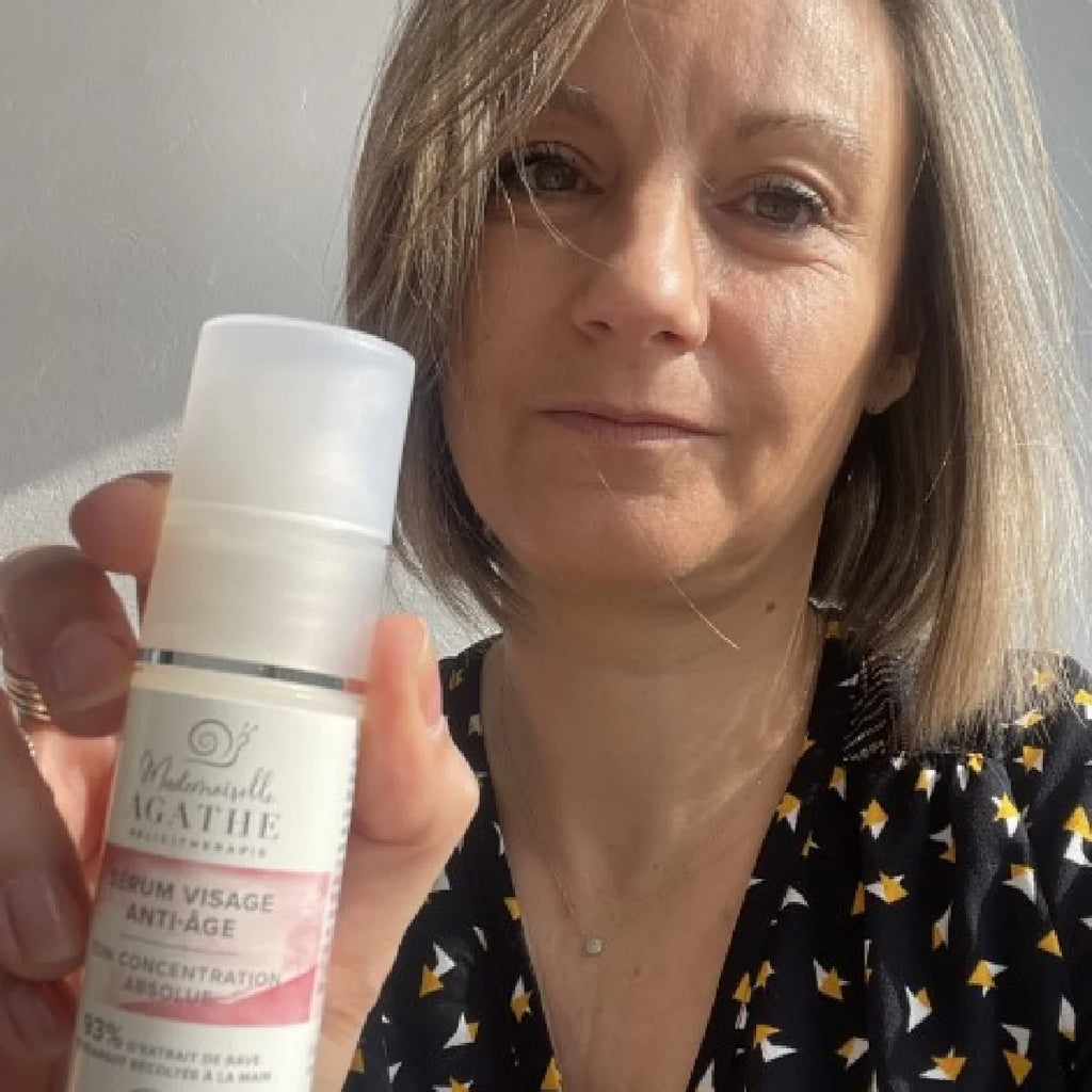 Sérum anti-age à la bave d'escargot certifié bio - rides & ridules - Mademoiselle Agathe