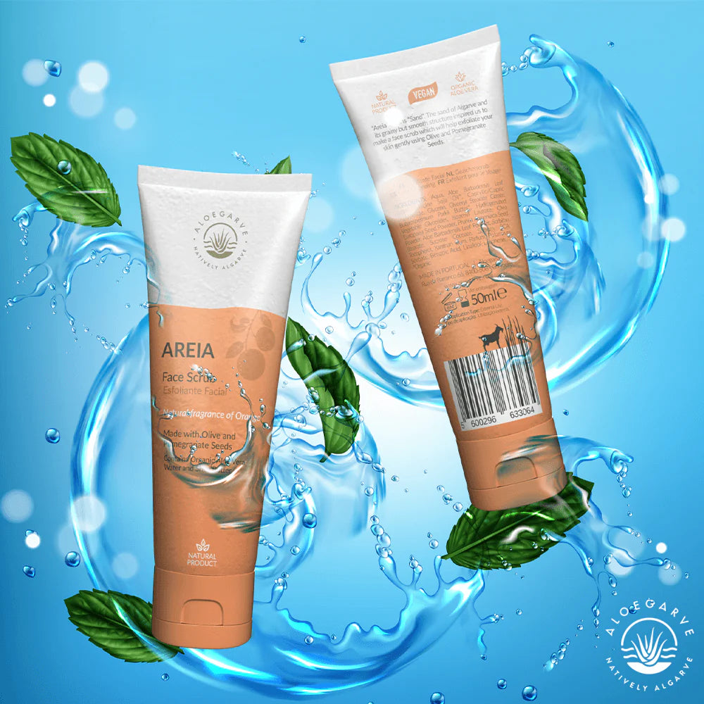 Microesfoliante Facial Rejuvenescedor Aloe Vera "Areia" - Aloegarve 50ml