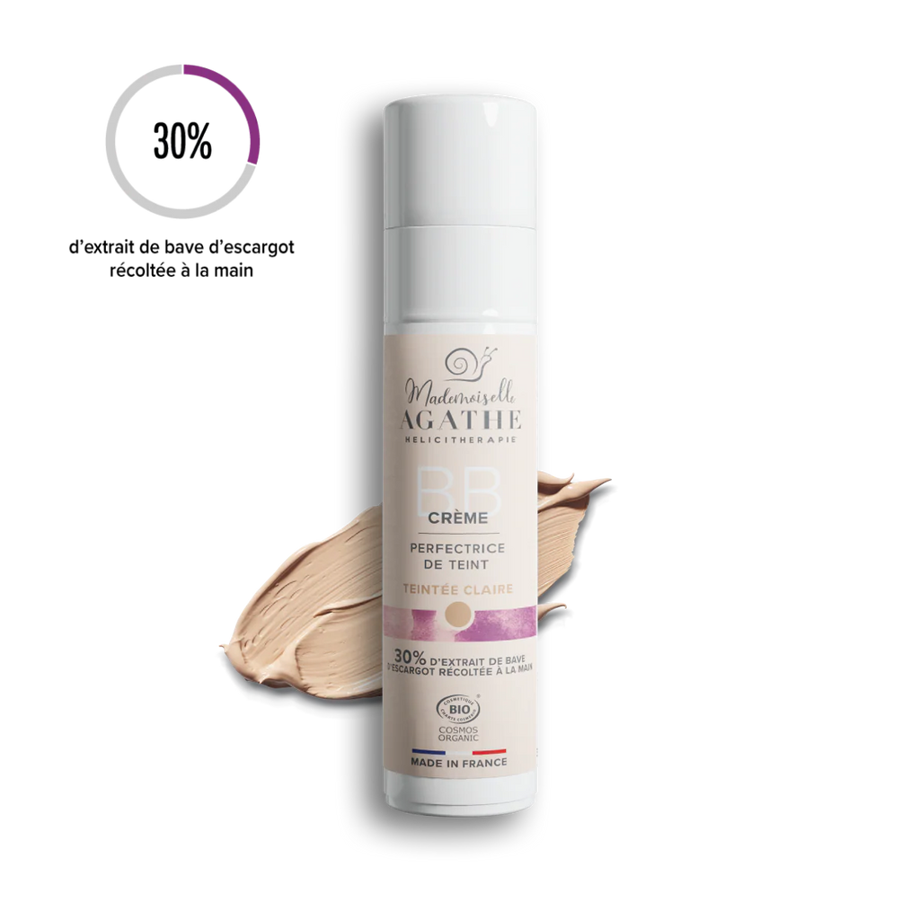 Bb crème à la bave d'escargot bio - teint clair - Mademoiselle Agathe