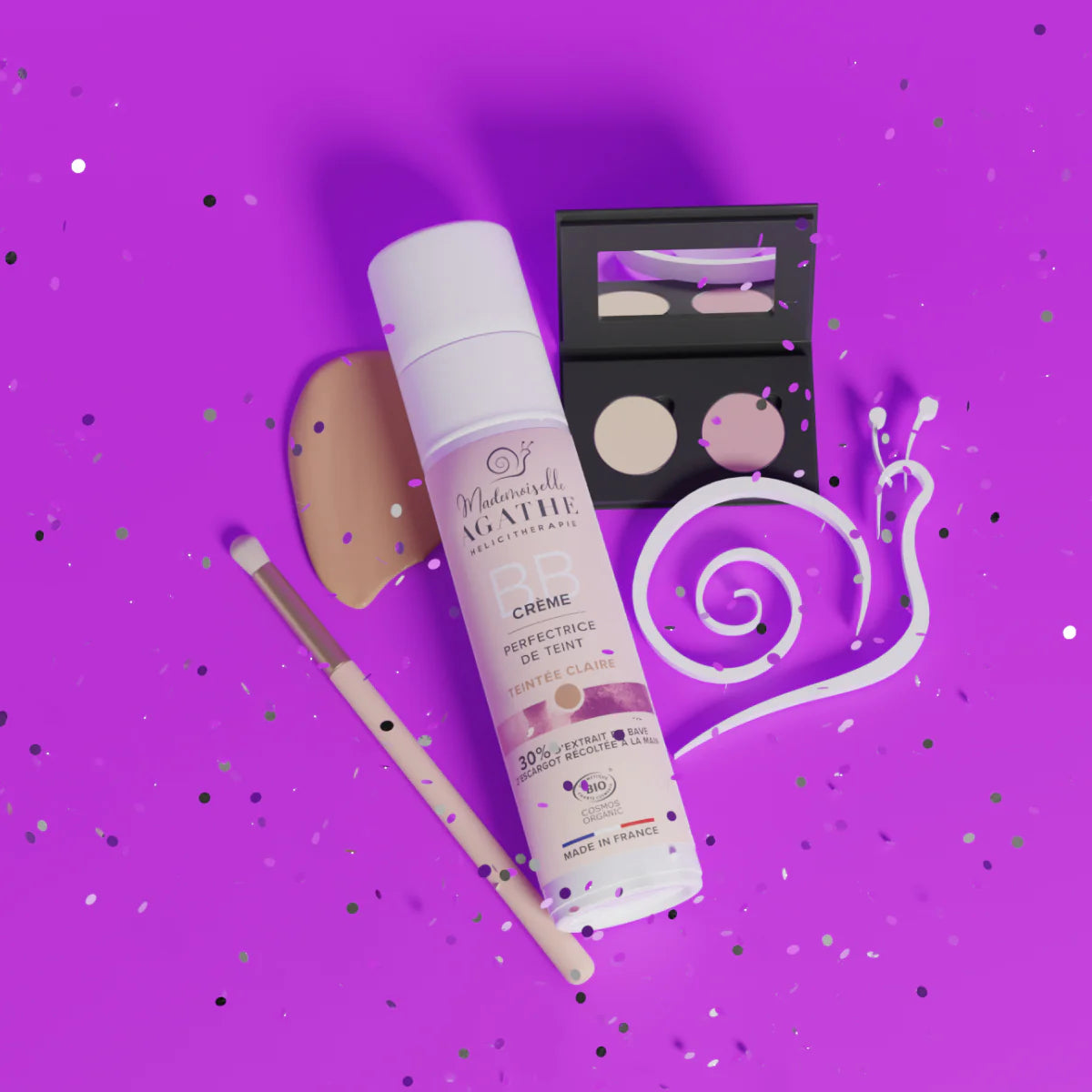 Bb crème à la bave d'escargot bio - teint clair - Mademoiselle Agathe