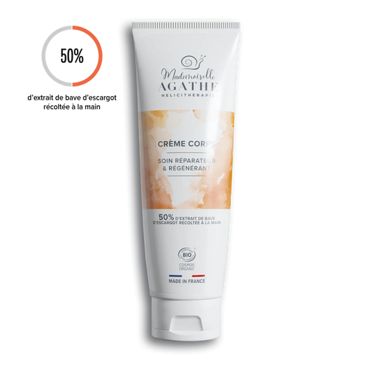 Crème Corps Certifiée Bio - Réparatrice & Régénérante | Mademoiselle Agathe