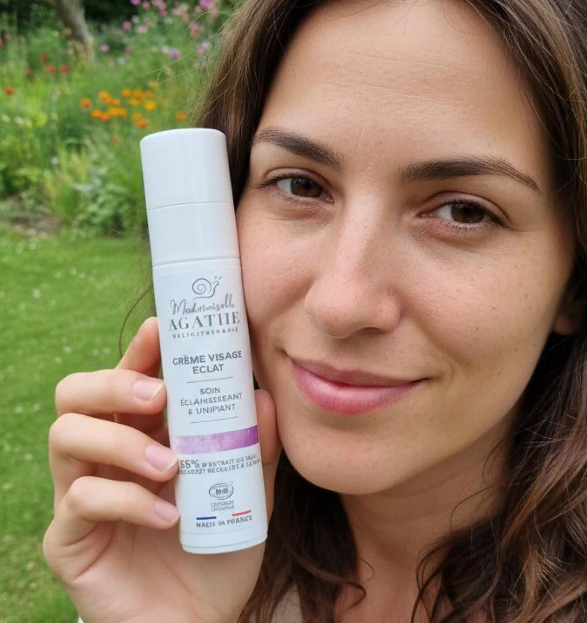Crème éclat à la bave d'escargot bio - éclaircissant & unifiante - Mademoiselle Agathe