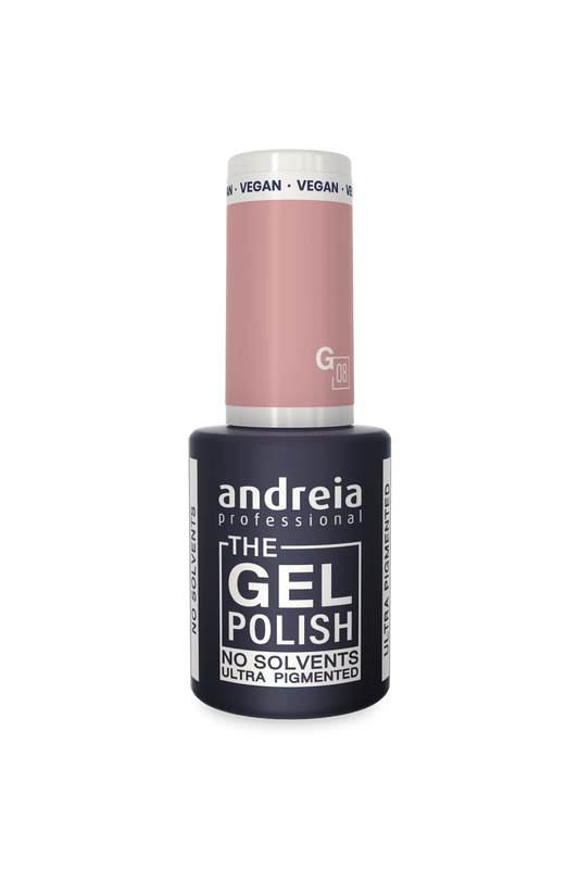 Esmalte em Gel - Gel sem Solventes G08 Nude Rosa Claro - 10,5ml - Andreia Professional