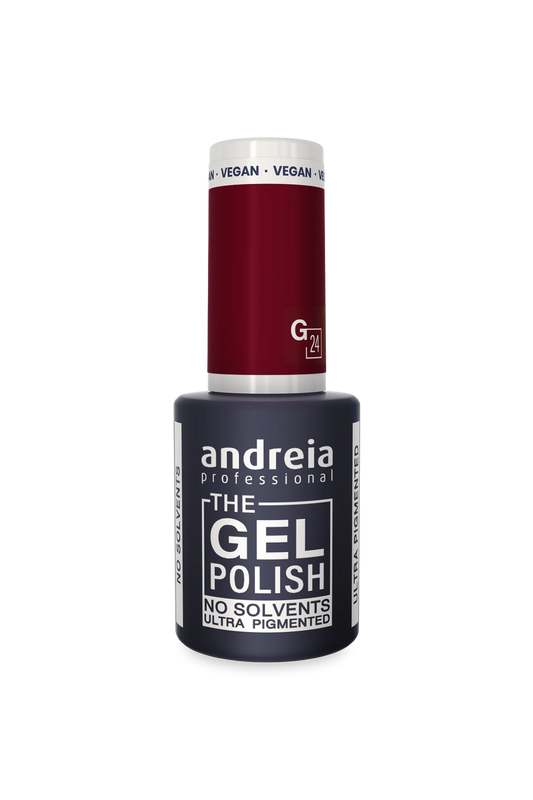 The Gel Polish - Solvent Free Gel G24 Burgundy - 10,5ml - Andreia Professional