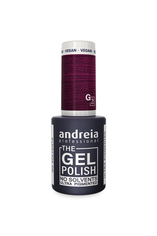 The Gel Polish - Solvent Free Gel G25 Violet Métallisé - 10,5ml - Andreia Professional