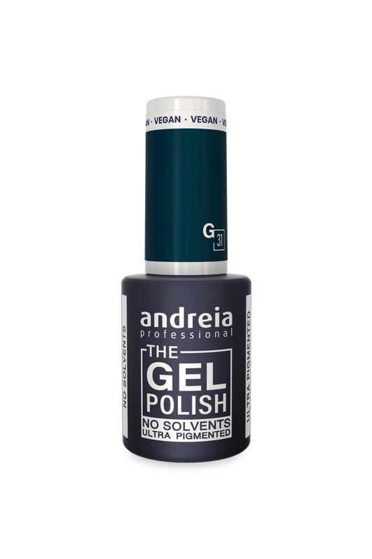 The Gel Polish - Solvent Free Gel G31 Bleu Pétrole - 10,5ml - Andreia Professional
