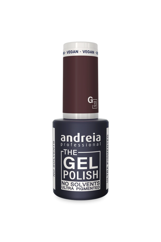 The Gel Polish - Solvent Free Gel G33 Marron - 10,5ml - Andreia Professional
