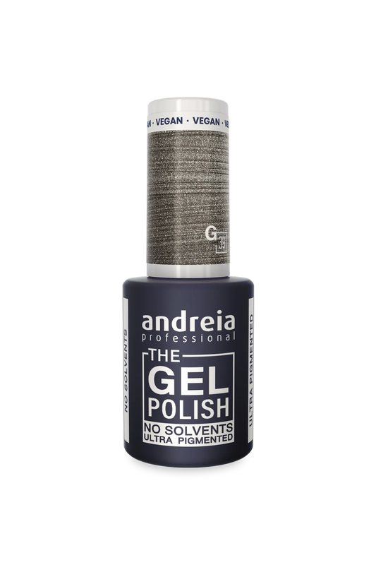 The Gel Polish - Solvent Free Gel G39 Argenté Métallisé - 10,5ml - Andreia Professional