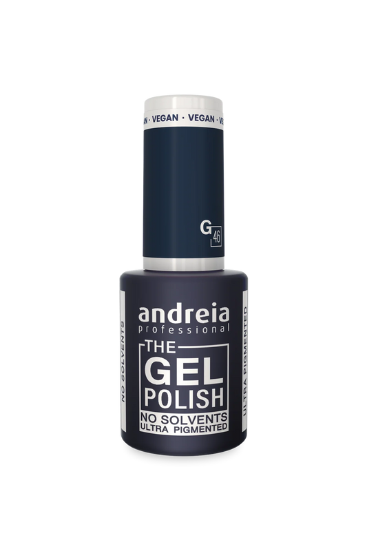 The Gel Polish - Solvent Free Gel G46 Bleu Foncé - 10,5ml - Andreia Professional