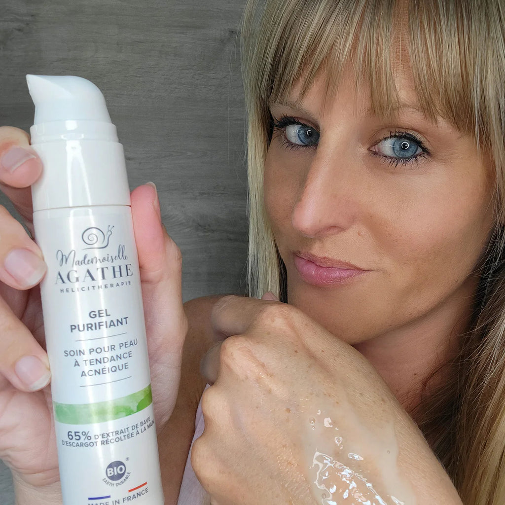 Gel purifiant à bave d'escargot - soin purifiant & anti-boutons - Mademoiselle Agathe