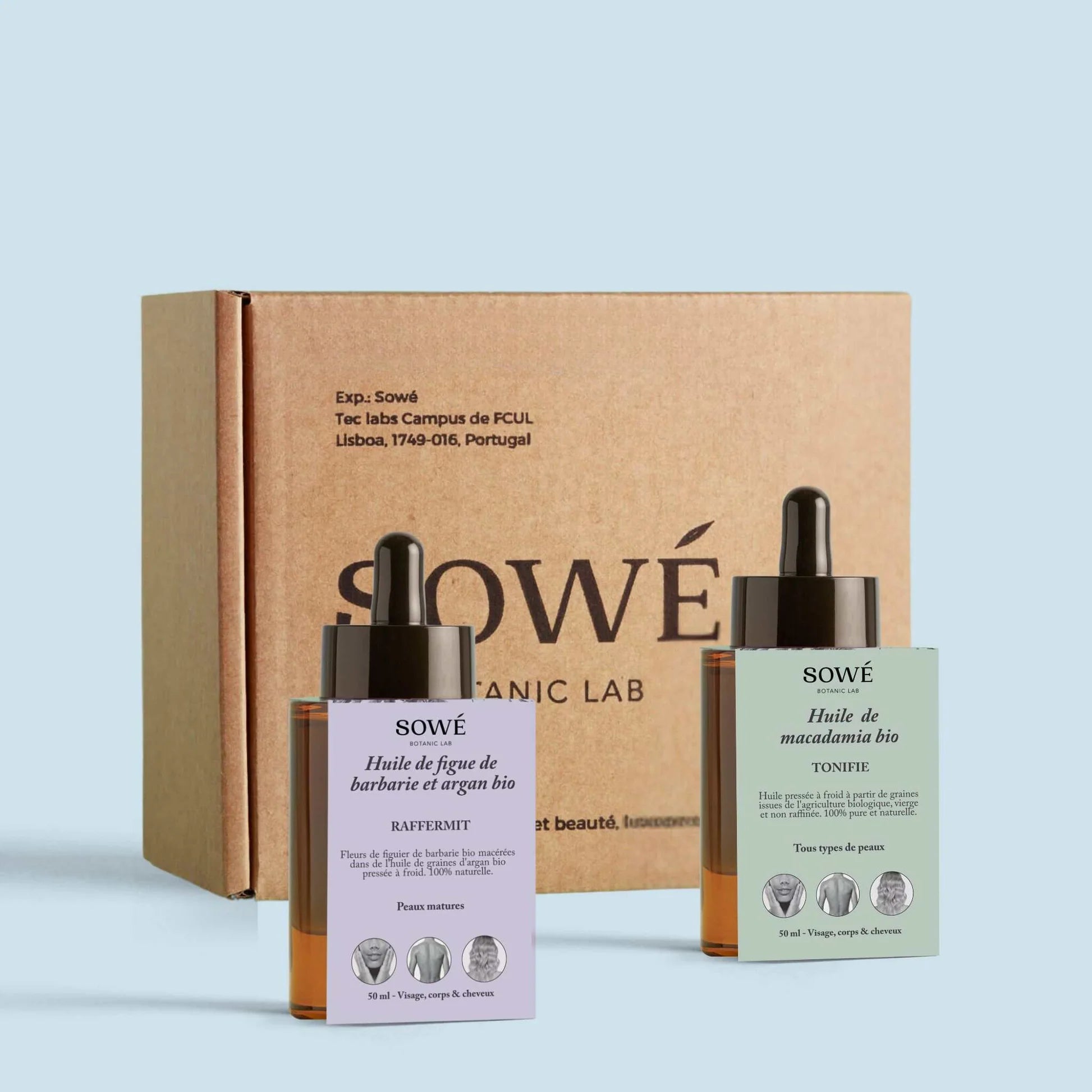 Routine peau sèche et déshydratée 2x50ml - SOWÉ Botanic Lab