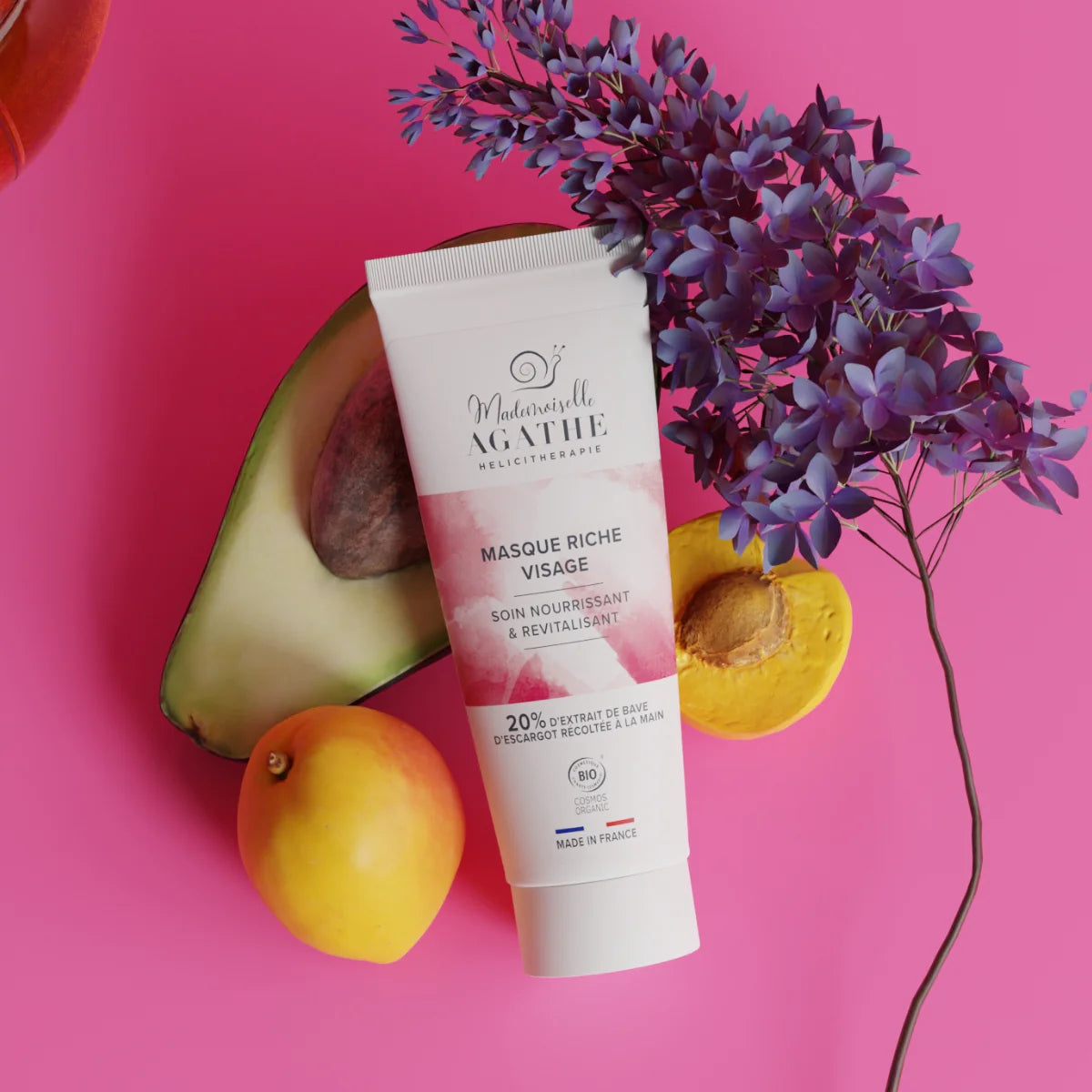 Máscara Rica Orgânica Certificada - Nutre e Revitaliza | Mademoiselle Agathe