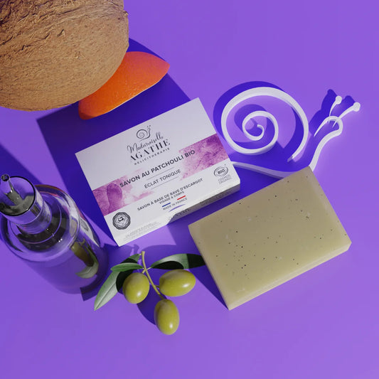 Savon Patchouli Bio - Éclat Tonique | Mademoiselle Agathe