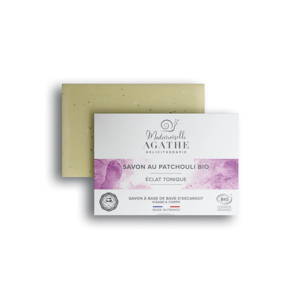 Savon patchouli à la bave d'escargot bio - éclat tonique - Mademoiselle Agathe