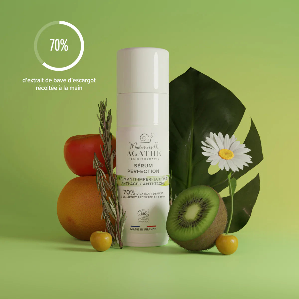 Sérum perfection bio - anti-imperfections, anti-âge, anti-tache - 30ml - Mademoiselle Agathe