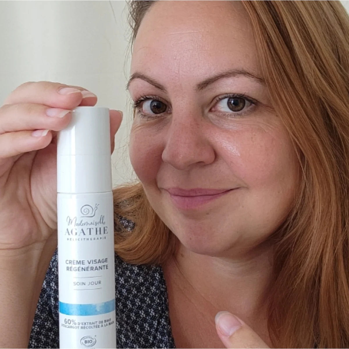 Crème jour à la bave d'escargot certifiée bio - hydratante & régénérante - Mademoiselle Agathe